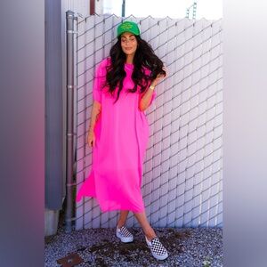 Dressed in Lala Karma Oversized Mesh Dress NWT